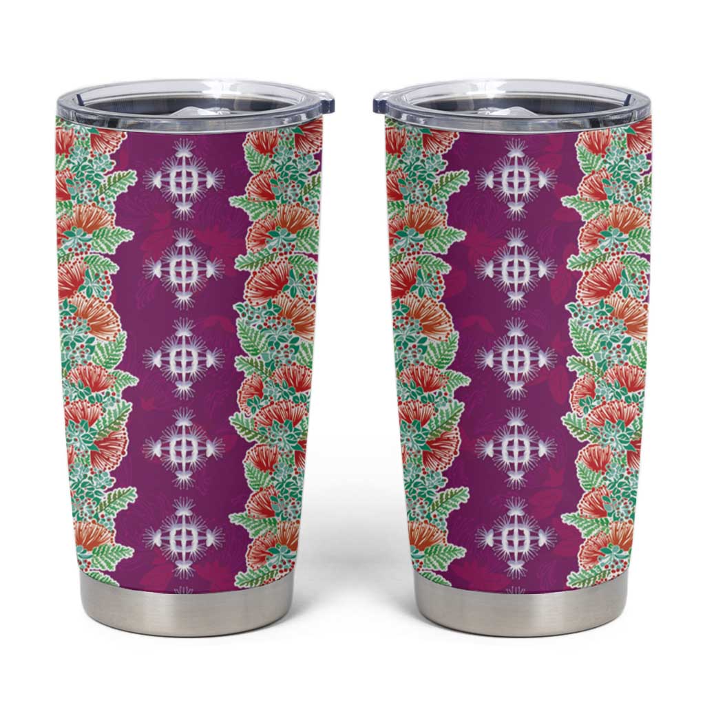 Hawaii Ohia Lehua Tumbler Cup Tropical Vibes Fuchsia LT05 Fuchsia - Polynesian Pride