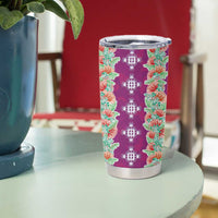 Hawaii Ohia Lehua Tumbler Cup Tropical Vibes Fuchsia LT05 - Polynesian Pride