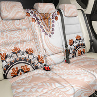 Africa Dashiki Back Car Seat Cover With Polynesian Pattern Beige Version LT05