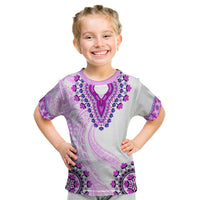 Africa Dashiki Kid T Shirt With Polynesian Pattern Pink Version LT05 Pink - Polynesian Pride