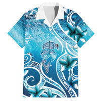 Polynesia World Ocean Day Family Matching Long Sleeve Bodycon Dress and Hawaiian Shirt Ocean Style