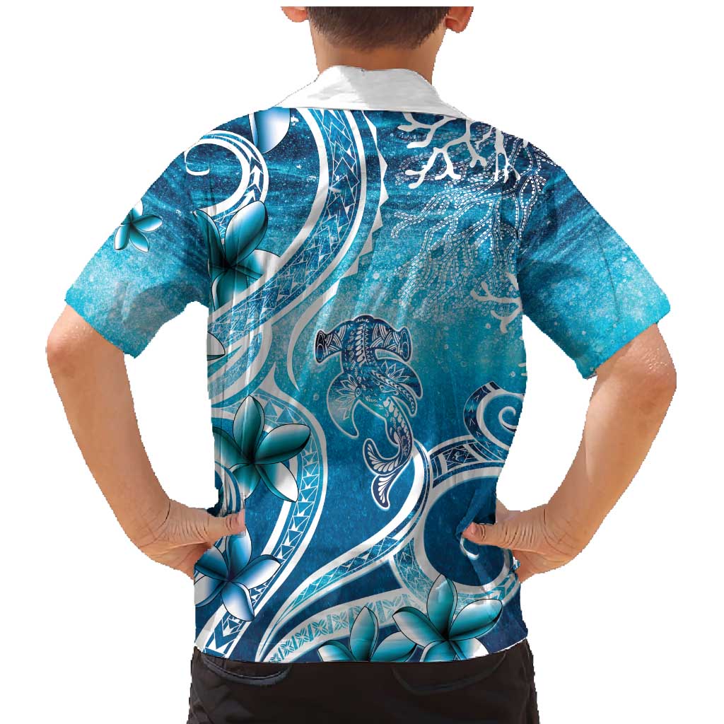 Polynesia World Ocean Day Family Matching Mermaid Dress and Hawaiian Shirt Ocean Style