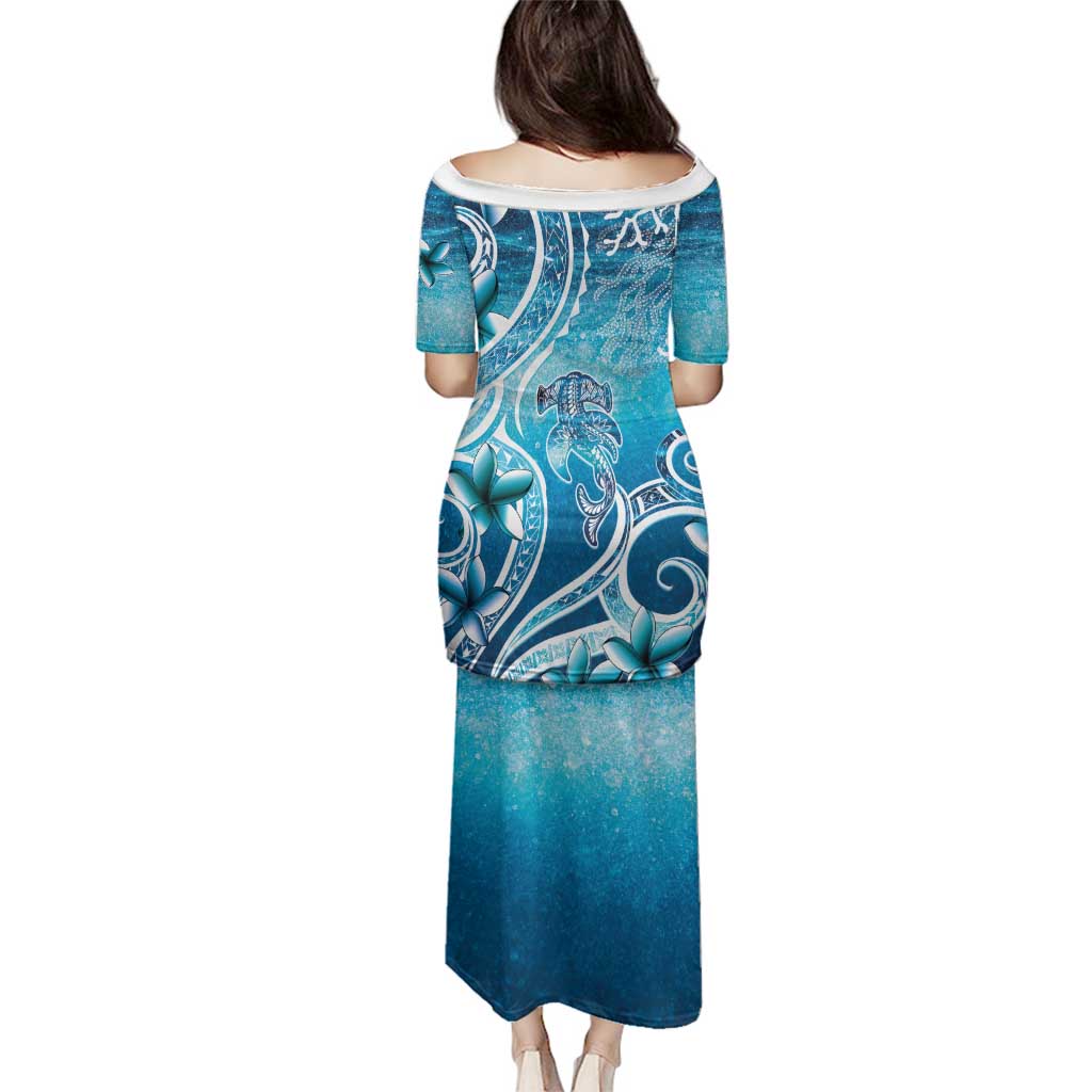 Polynesia World Ocean Day Family Matching Puletasi and Hawaiian Shirt Ocean Style