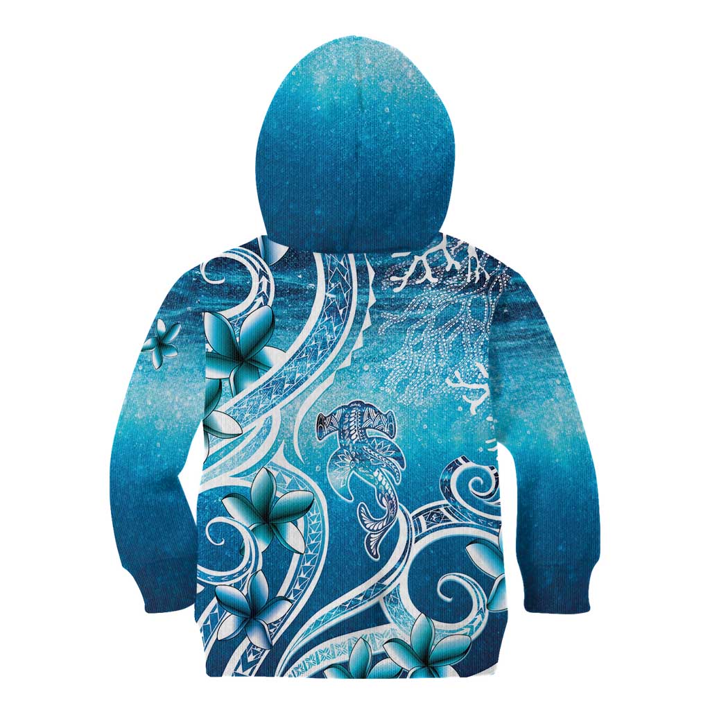 Polynesia World Ocean Day Kid Hoodie Ocean Style LT05 - Polynesian Pride
