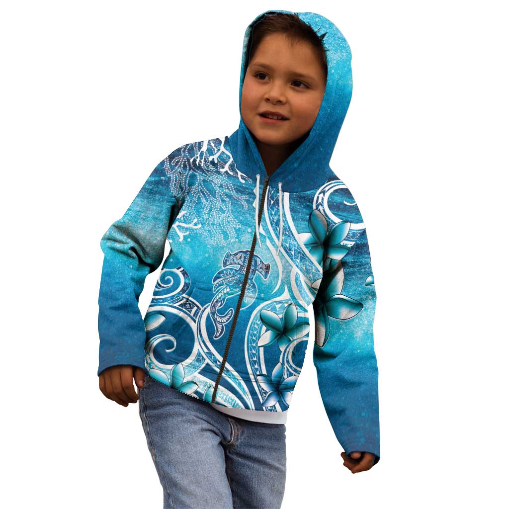 Polynesia World Ocean Day Kid Hoodie Ocean Style LT05 - Polynesian Pride