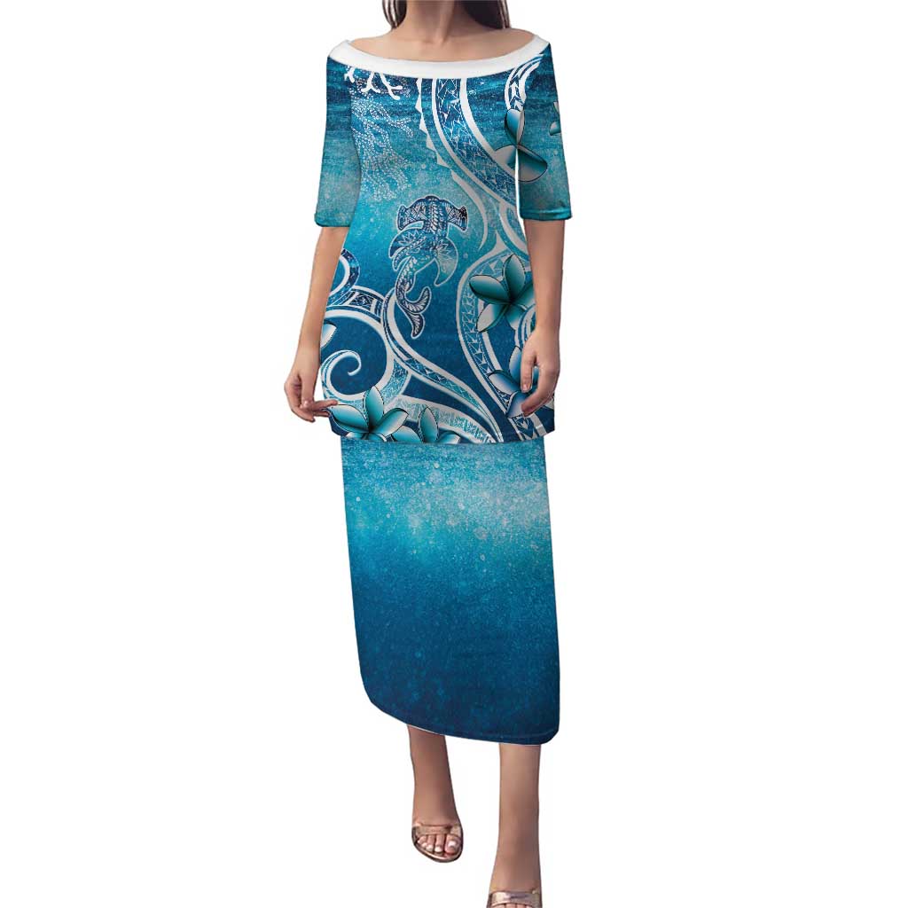 Polynesia World Ocean Day Puletasi Ocean Style