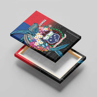 Samoa Canvas Wall Art Humpback Whale Siapo Pattern