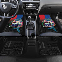 Samoa Car Mats Humpback Whale Siapo Pattern