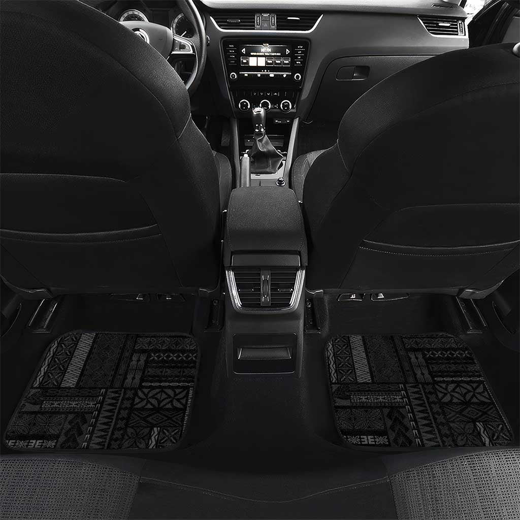 Samoa Car Mats Humpback Whale Siapo Pattern