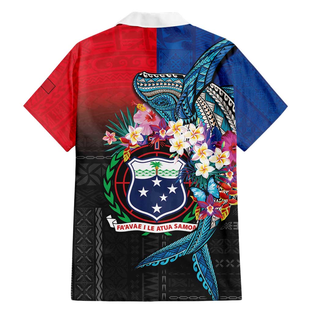 Samoa Hawaiian Shirt Humpback Whale Siapo Pattern