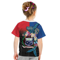 Samoa Kid T Shirt Humpback Whale Siapo Pattern