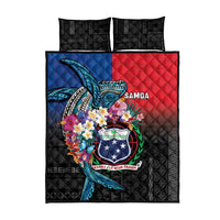 Samoa Quilt Bed Set Humpback Whale Siapo Pattern