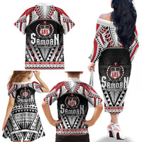 Samoa Independence Day Family Matching Off The Shoulder Long Sleeve Dress and Hawaiian Shirt Proud To Be Samoan