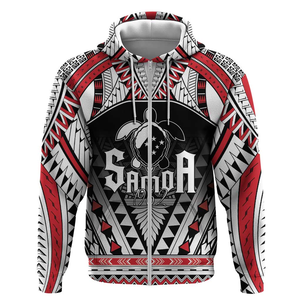 Samoa Independence Day Hoodie Proud To Be Samoan LT05 Zip Hoodie Black - Polynesian Pride