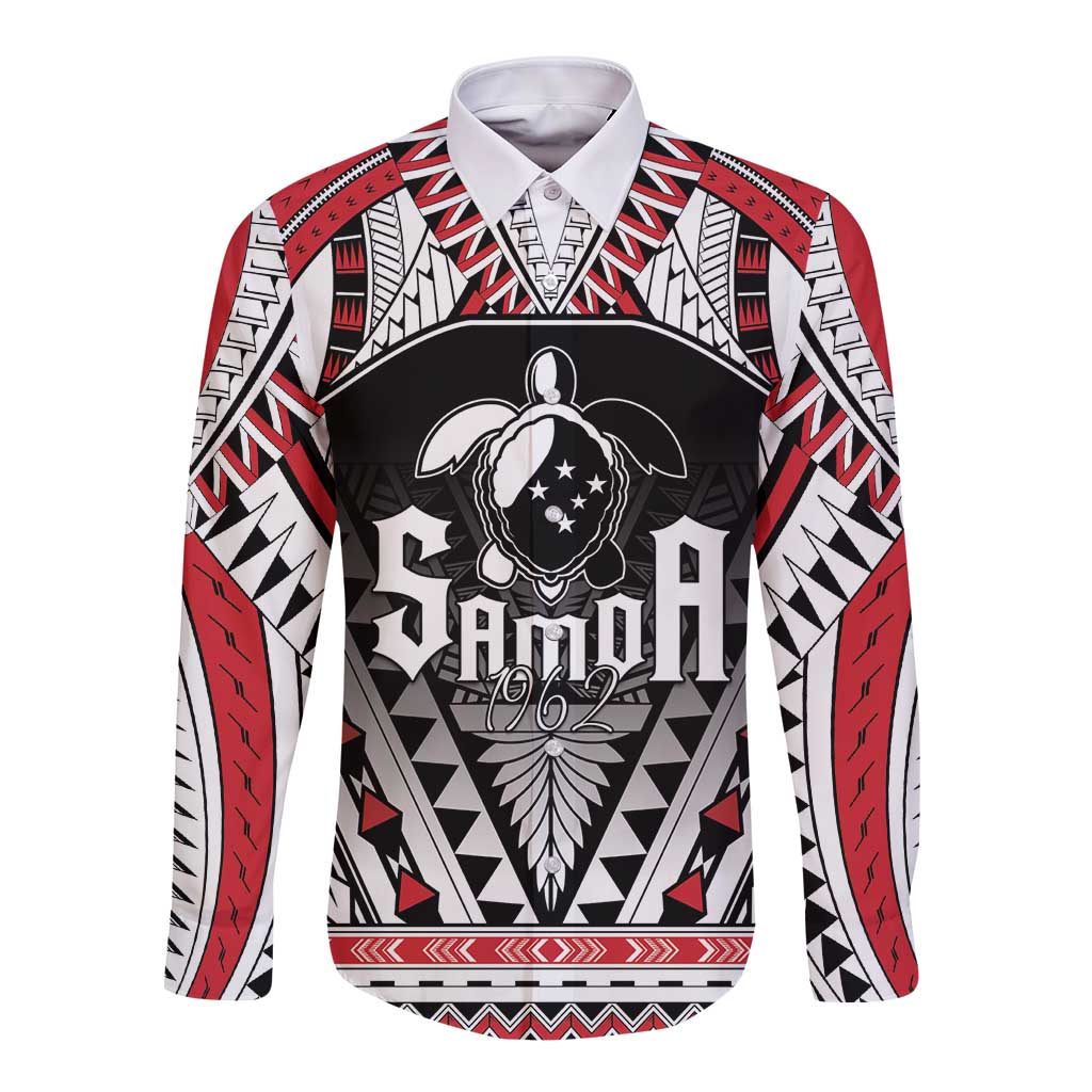 Samoa Independence Day Long Sleeve Button Shirt Proud To Be Samoan