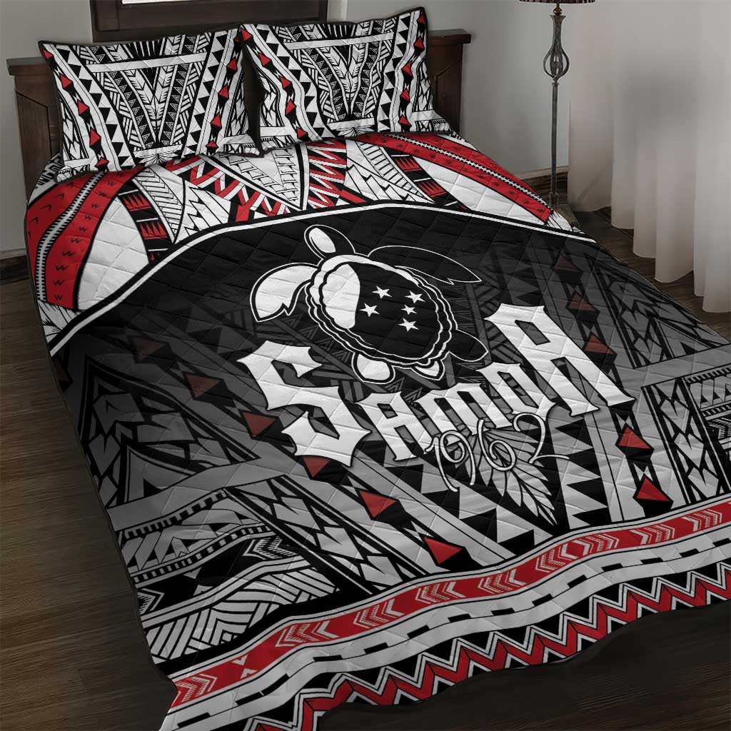 Samoa Independence Day Quilt Bed Set Proud To Be Samoan