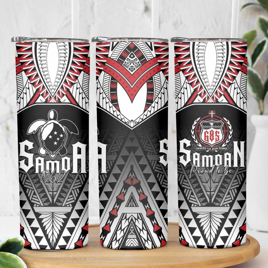 Samoa Independence Day Skinny Tumbler Proud To Be Samoan