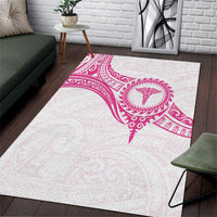 New Zealand Aotearoa Area Rug Nurse Tribal Pink Version LT05 Pink - Polynesian Pride