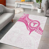 New Zealand Aotearoa Area Rug Nurse Tribal Pink Version LT05 - Polynesian Pride