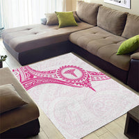 New Zealand Aotearoa Area Rug Nurse Tribal Pink Version LT05 - Polynesian Pride