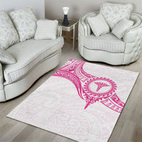New Zealand Aotearoa Area Rug Nurse Tribal Pink Version LT05 - Polynesian Pride
