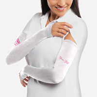 Personalised New Zealand Aotearoa Arm Sleeves Nurse Tribal Pink Version