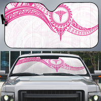 New Zealand Aotearoa Auto Sun Shade Nurse Tribal Pink Version LT05 Pink - Polynesian Pride