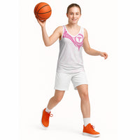 Personalised New Zealand Aotearoa Basketball Jersey Nurse Tribal Pink Version