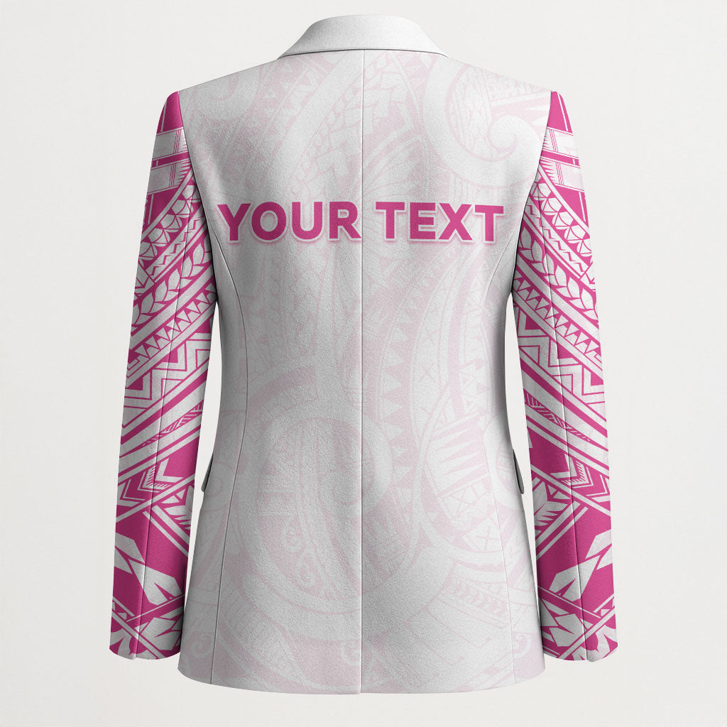 Personalised New Zealand Aotearoa Blazer Nurse Tribal Pink Version