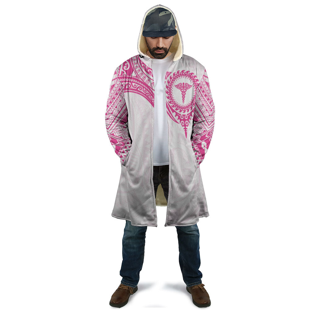 Personalised New Zealand Aotearoa Cloak Nurse Tribal Pink Version LT05 - Polynesian Pride