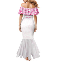 Personalised New Zealand Aotearoa Mermaid Dress Nurse Tribal Pink Version