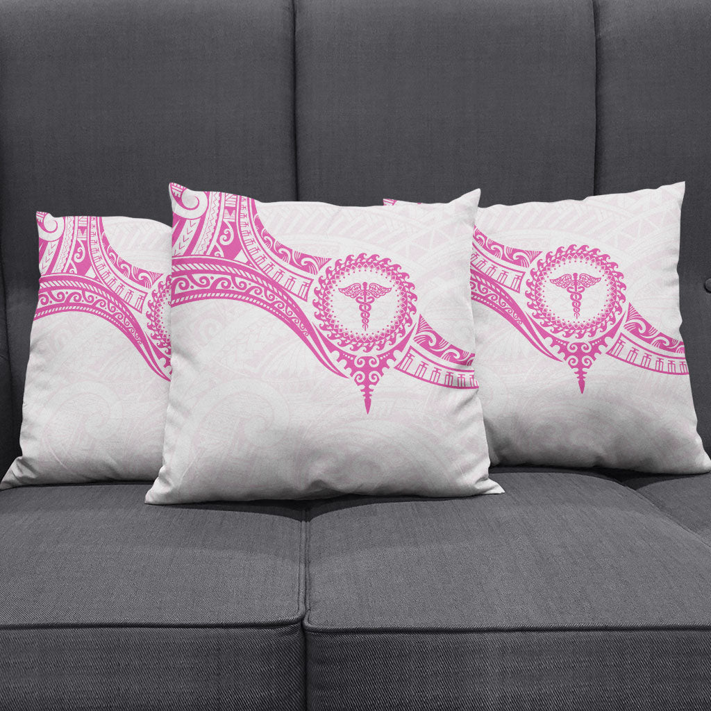 New Zealand Aotearoa Pillow Cover Nurse Tribal Pink Version