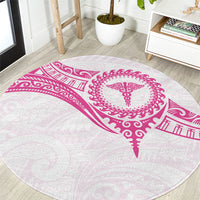 New Zealand Aotearoa Round Carpet Nurse Tribal Pink Version LT05 Pink - Polynesian Pride