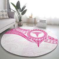 New Zealand Aotearoa Round Carpet Nurse Tribal Pink Version LT05 - Polynesian Pride