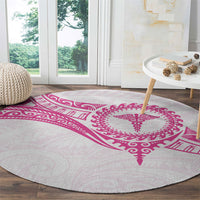 New Zealand Aotearoa Round Carpet Nurse Tribal Pink Version LT05 - Polynesian Pride