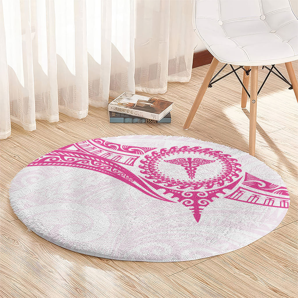 New Zealand Aotearoa Round Carpet Nurse Tribal Pink Version LT05 - Polynesian Pride