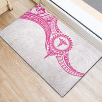 New Zealand Aotearoa Rubber Doormat Nurse Tribal Pink Version LT05 - Polynesian Pride