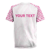 Personalised New Zealand Aotearoa Rugby Jersey Nurse Tribal Pink Version