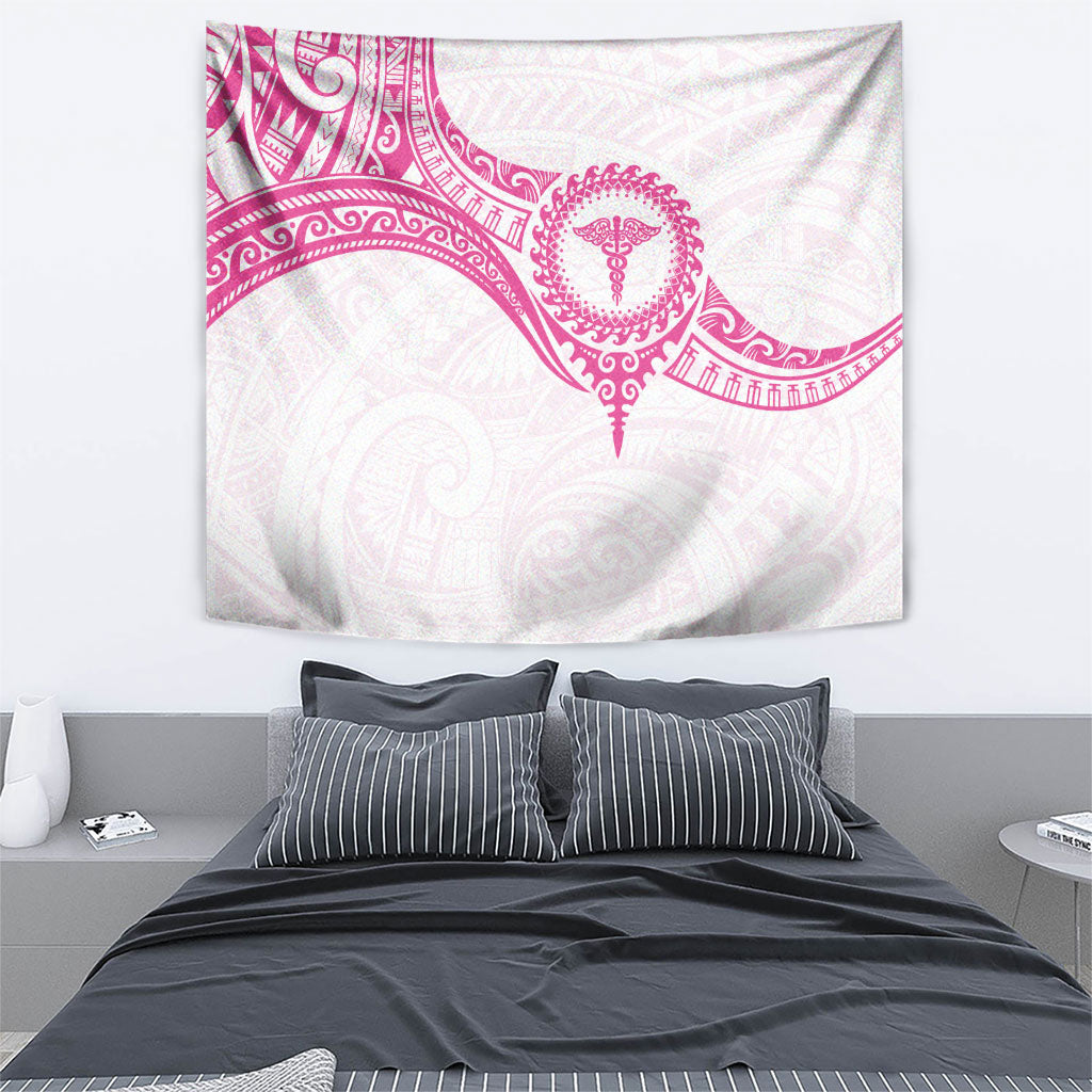 New Zealand Aotearoa Tapestry Nurse Tribal Pink Version