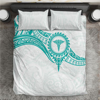 New Zealand Aotearoa Bedding Set Nurse Tribal Teal Version
