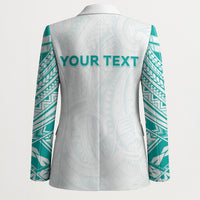 Personalised New Zealand Aotearoa Blazer Nurse Tribal Teal Version LT05 - Polynesian Pride