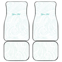 Personalised New Zealand Aotearoa Car Mats Nurse Tribal Teal Version
