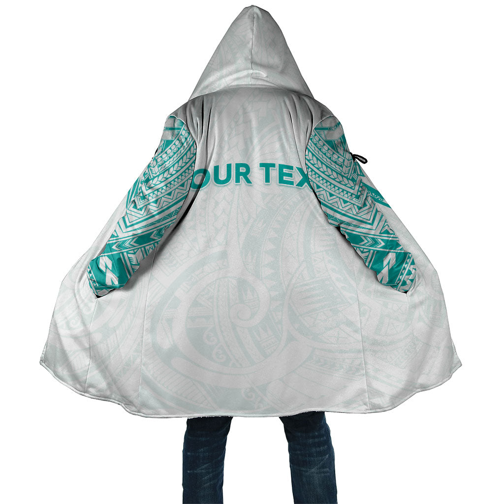Personalised New Zealand Aotearoa Cloak Nurse Tribal Teal Version LT05 Unisex Teal - Polynesian Pride