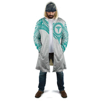 Personalised New Zealand Aotearoa Cloak Nurse Tribal Teal Version LT05 - Polynesian Pride