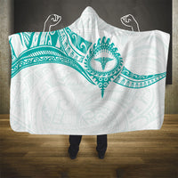 New Zealand Aotearoa Hooded Blanket Nurse Tribal Teal Version