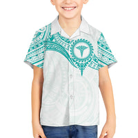 Personalised New Zealand Aotearoa Kid Hawaiian Shirt Nurse Tribal Teal Version LT05 Kid Teal - Polynesian Pride