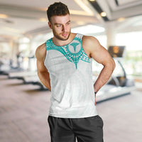 Personalised New Zealand Aotearoa Men Tank Top Nurse Tribal Teal Version