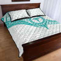 New Zealand Aotearoa Quilt Bed Set Nurse Tribal Teal Version LT05 - Polynesian Pride