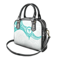 New Zealand Aotearoa Shoulder Handbag Nurse Tribal Teal Version