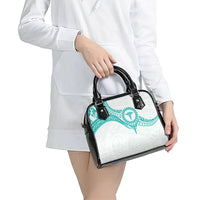 New Zealand Aotearoa Shoulder Handbag Nurse Tribal Teal Version